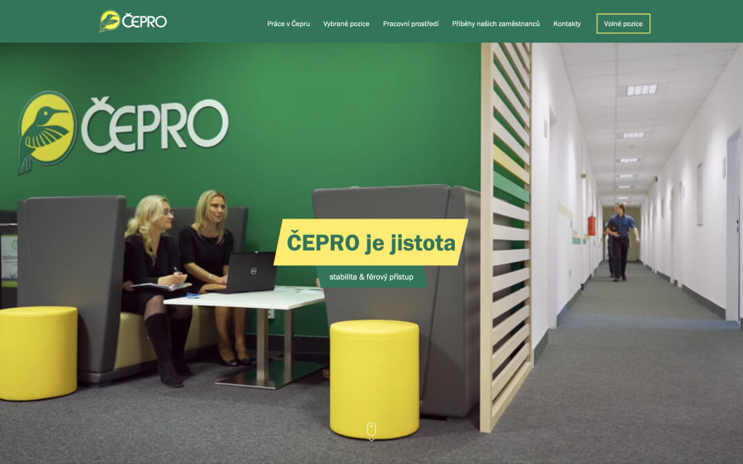 ČEPRO – kariérní web